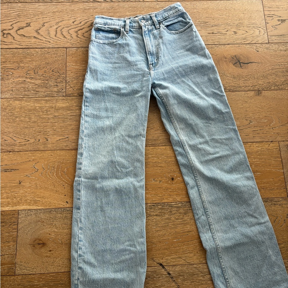 Abercrombie & Fitch Light Blue Straight Leg Jeans